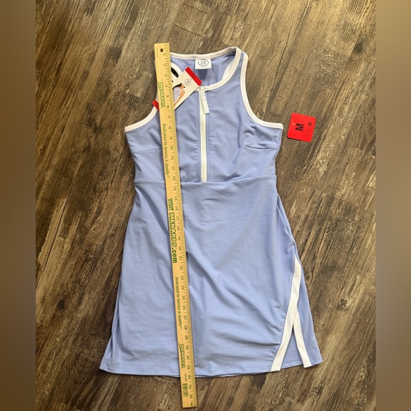 Sage Women's Size Medium Blue and White Athletic Dress With Shorts NWT - Picture 6 of 9